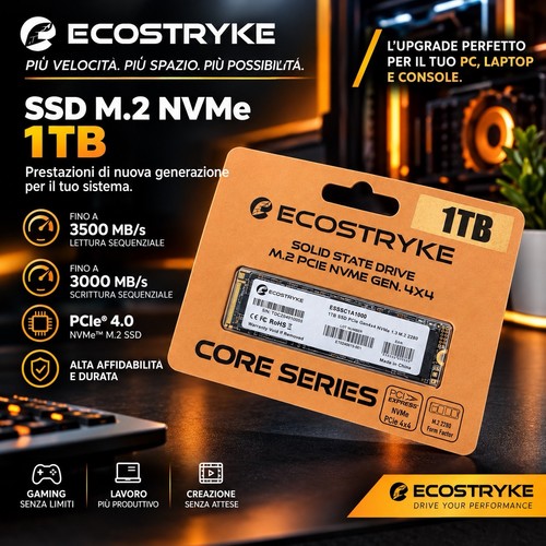 Ecostryke 1tb ssd pcie gen4x4 - 1tb,