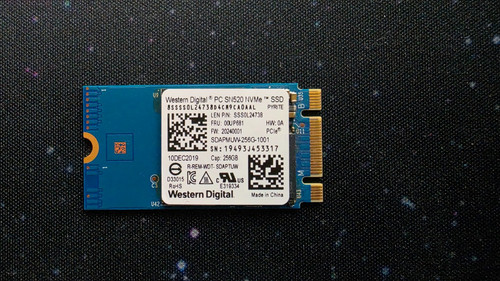 Sn520 nvme 256gb m - wd, m.2