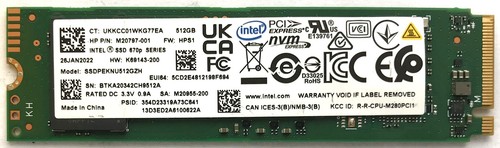 Intel 512gb 2280 pcie - m.2, nvme