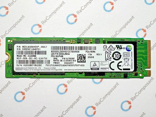 Ssd samsung pm961 256go - samsung,