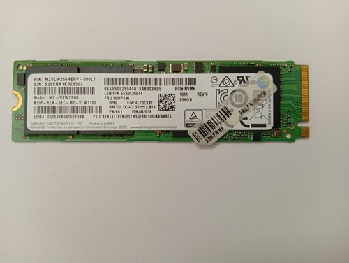 Ssd samsung pm961 256gb - ssd,