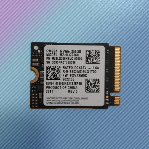 Ssd samsung 256 pm991 - 256, gb
