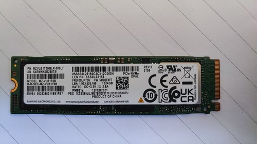 Ssd samsung sm961 - sm961, 1tb